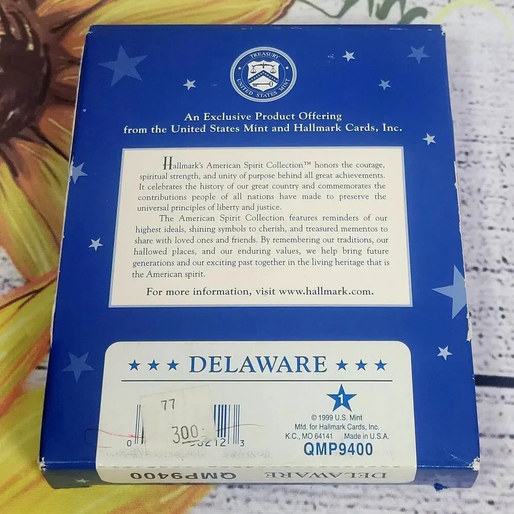 Vintage Hallmark American Spirit Collection Ornament Delaware‎